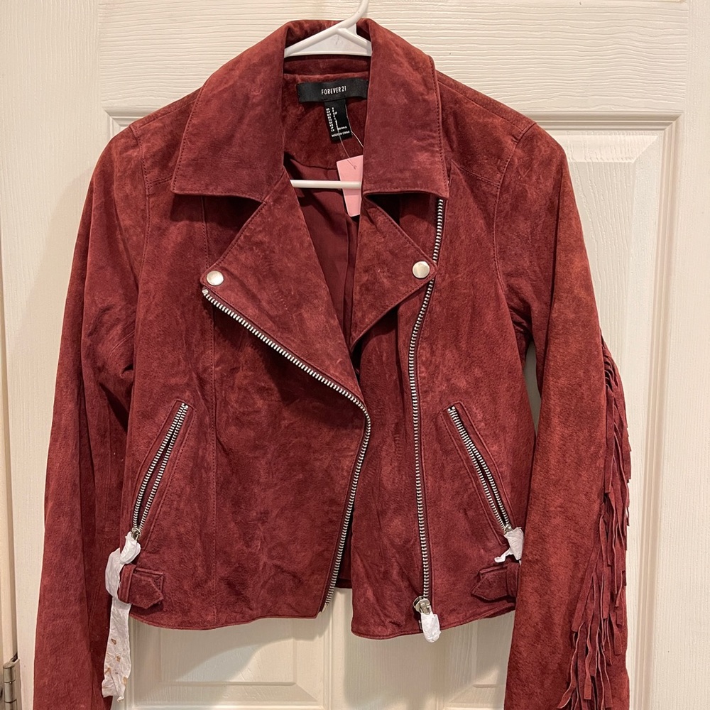 Forever21 western fringe jacket